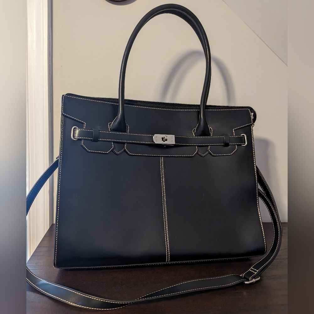 Wilson's Leather Black Tote Bag